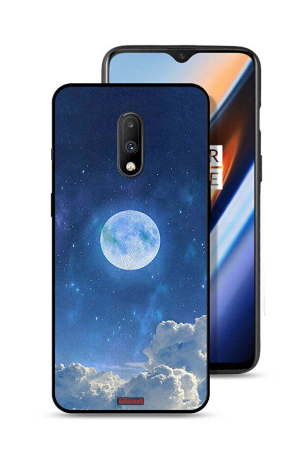 غطاء حماية لهاتف OnePlus 7 بتصميم غيوم القمر - 1