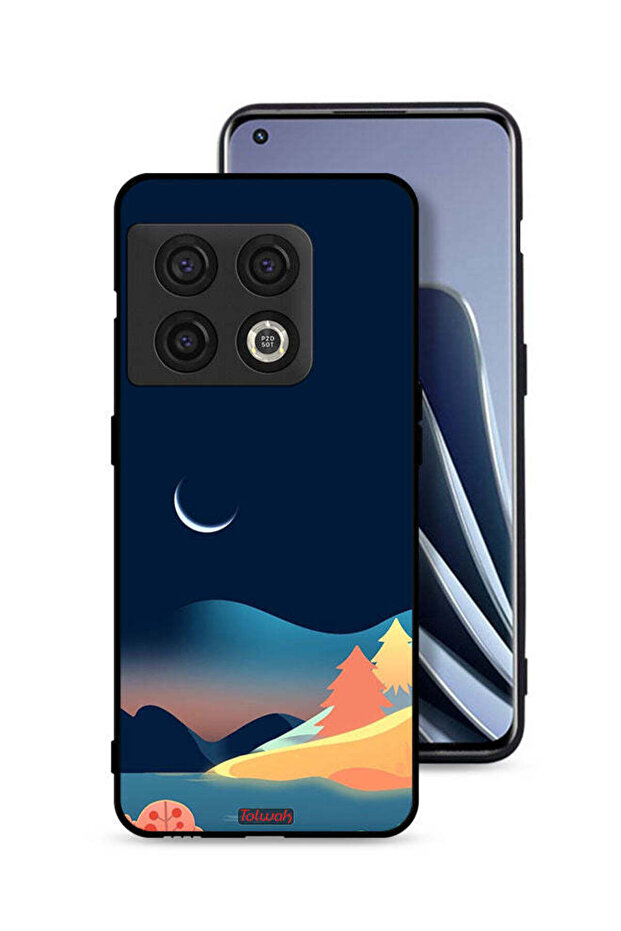 غطاء حماية لهاتف OnePlus 10 Pro 5G برسومات تجريدية للقمر