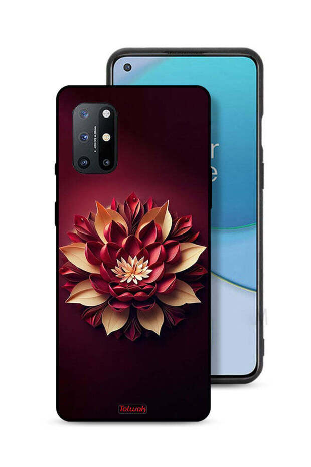 غطاء حماية لهاتف OnePlus 8T 5G بتصميم تجريدي زهري