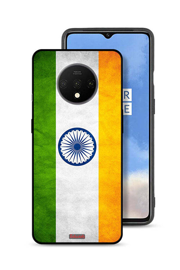 OnePlus 7T Protective Case Cover Luminous Indian Flag