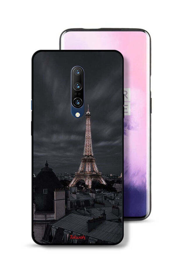 OnePlus 7 Pro Protective Case Cover Eiffel Tower In Night