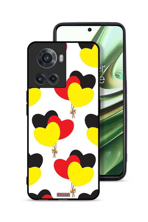 OnePlus 10R 5G Protective Case Cover Three Hearts Bunch