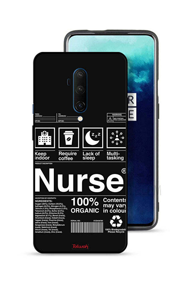 غطاء حماية لهاتف OnePlus 7T Pro - ملصق ممرضة