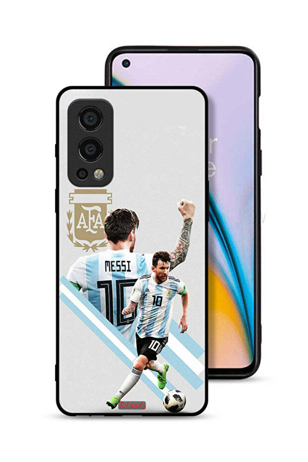 غطاء حماية لهاتف OnePlus Nord 2 5G برسومات ليو ميسي