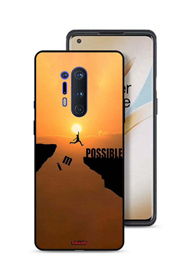 غطاء حماية لهاتف OnePlus 8 Pro مطبوع عليه عبارة "أنا ممكن"