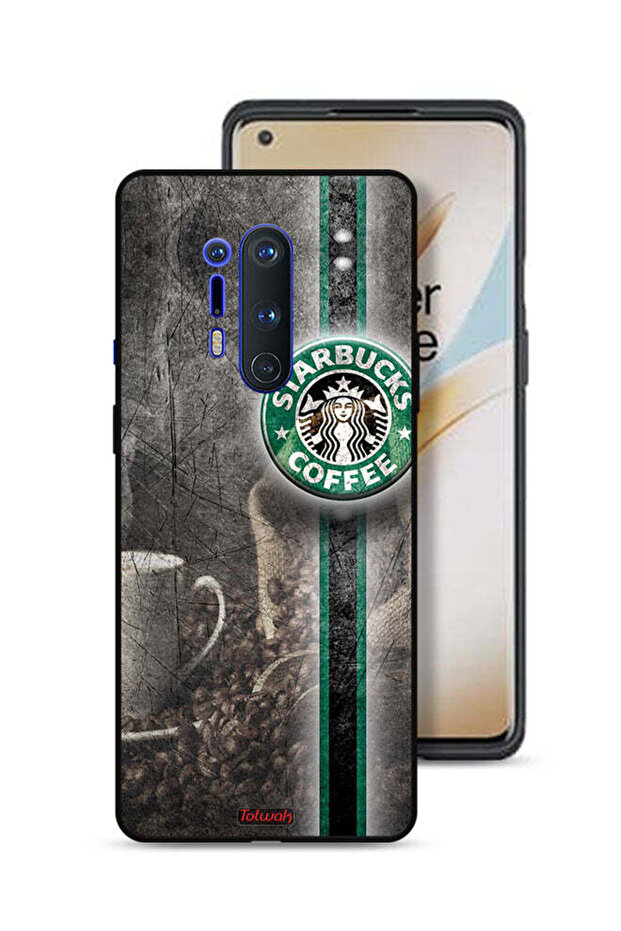 غطاء حماية لهاتف OnePlus 8 Pro بنقشة فن القهوة