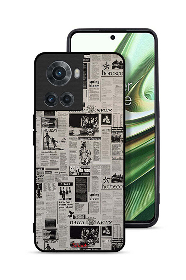 OnePlus 10R 5G Protective Case Cover Newspaper Recording