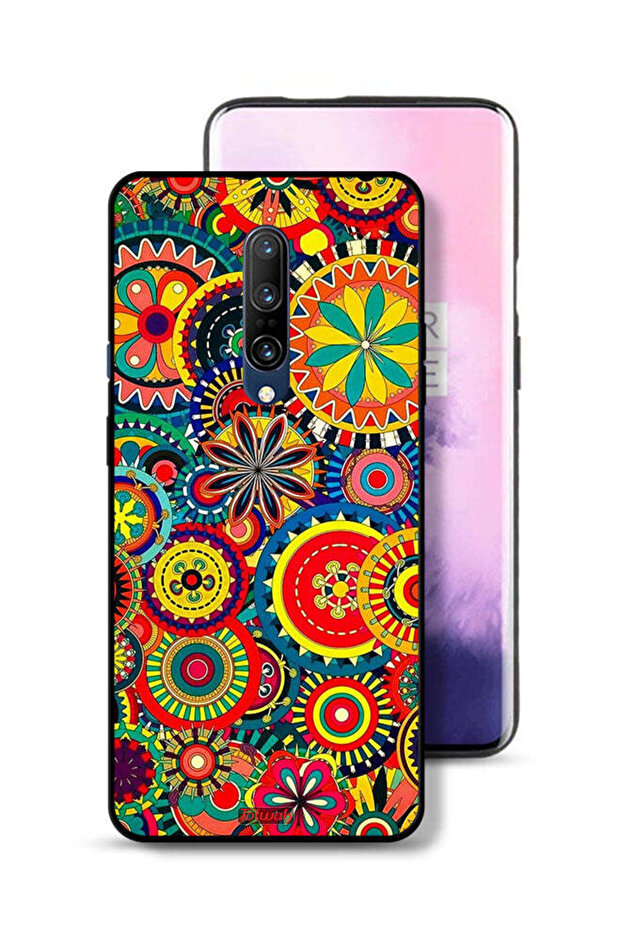 OnePlus 7 Pro Protective Case Cover Colorful Mandala Pattern