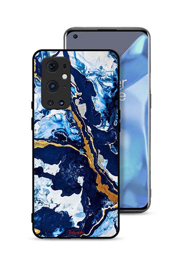 غطاء حماية لهاتف OnePlus 9 Pro 5G بنمط فني مزخرف بخطوط خلل