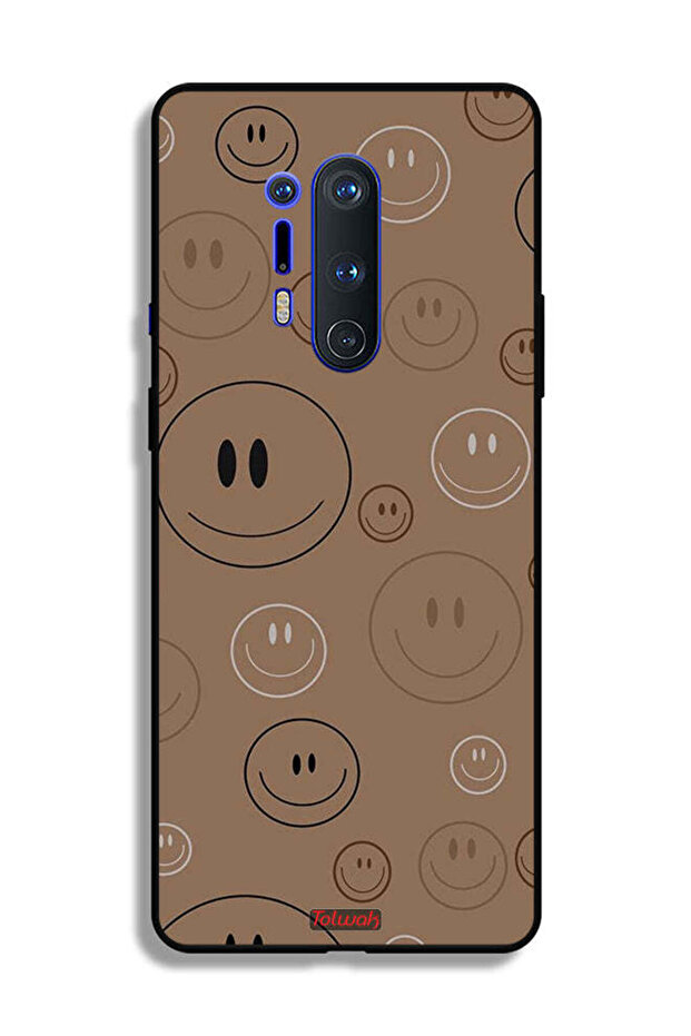غطاء حماية لهاتف OnePlus 8 Pro بنقشة وجوه مبتسمة - 2