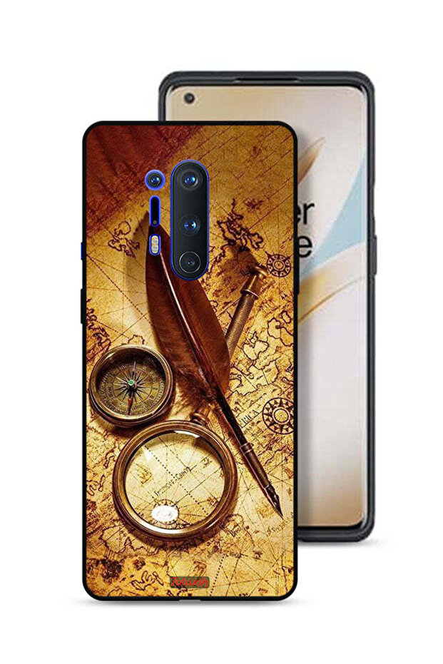 غطاء حماية لهاتف OnePlus 8 Pro بتصميم بوصلة عتيقة