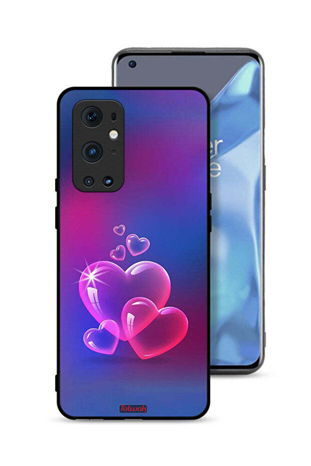 غطاء حماية لهاتف OnePlus 9 Pro 5G بتصميم قلوب مائية