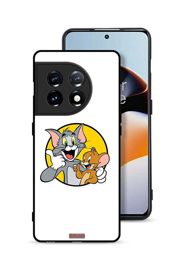 غطاء حماية لهاتف OnePlus 11 5G بتصميم توم وجيري