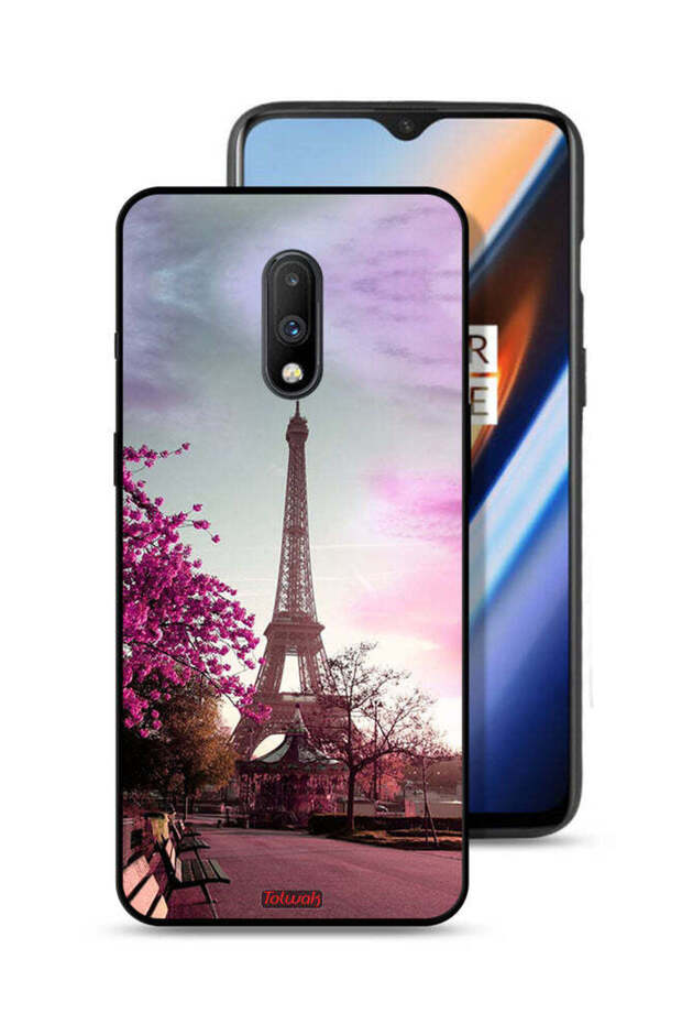 غطاء حماية لهاتف OnePlus 7 بتصميم برج إيفل - 1