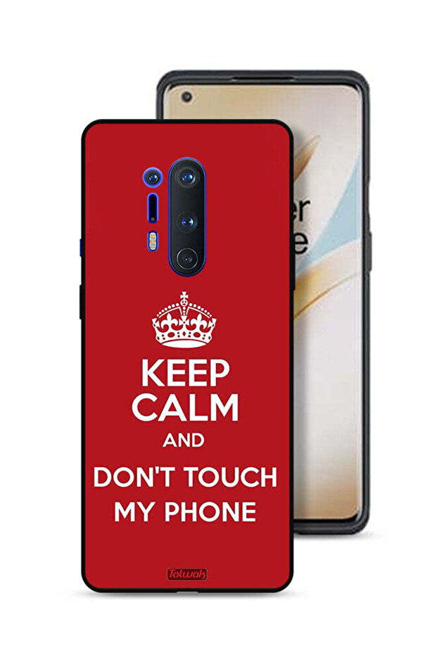 غطاء حماية لهاتف OnePlus 8 Pro حافظ على هدوئك ولا تلمس هاتفي