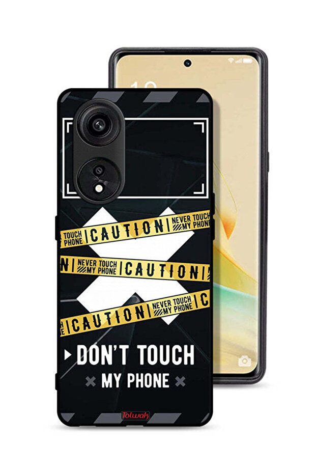 Oppo A1 Pro Protective Case Cover Caution Never Touch My Phone