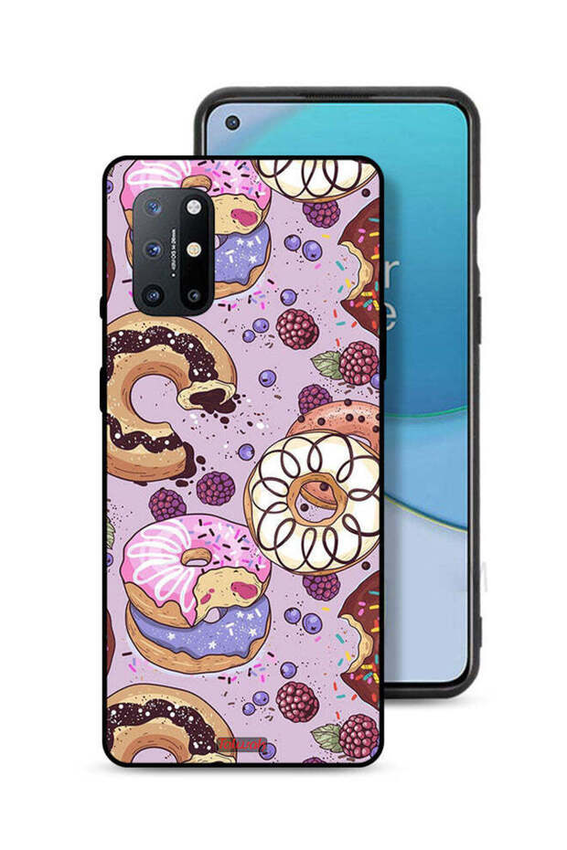 غطاء حماية لهاتف OnePlus 8T 5G برسومات دوناتس آرت