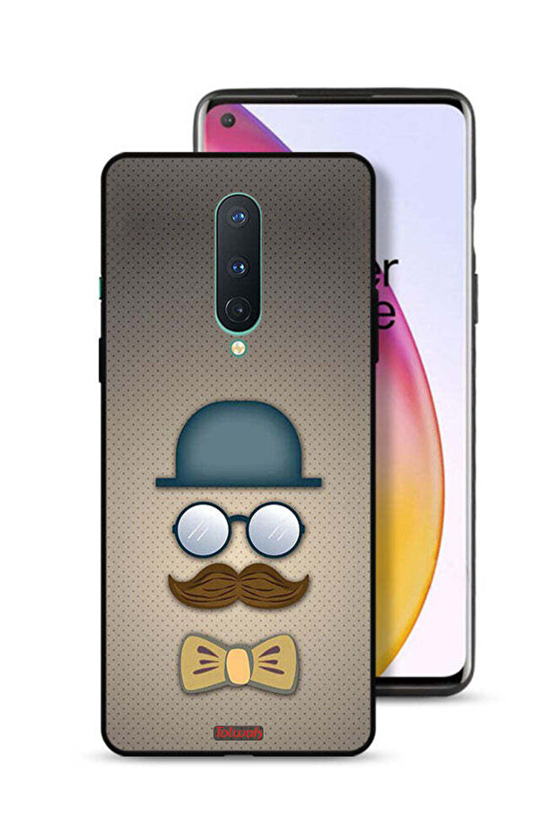 غطاء حماية لهاتف OnePlus 8 برسومات رأس الرجل