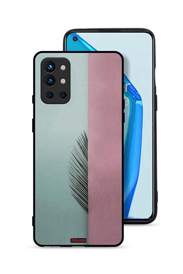 غطاء حماية لهاتف OnePlus 9R 5G بأوراق نصفية
