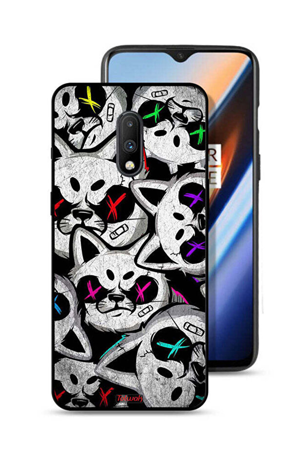 غطاء حماية لهاتف OnePlus 7 بتصميم قطط مارشميلو