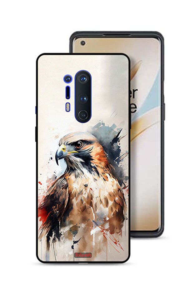 غطاء حماية لهاتف OnePlus 8 Pro بتصميم نسر تجريدي