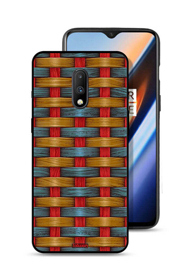 OnePlus 7 Protective Case Cover Strips Art Pattern