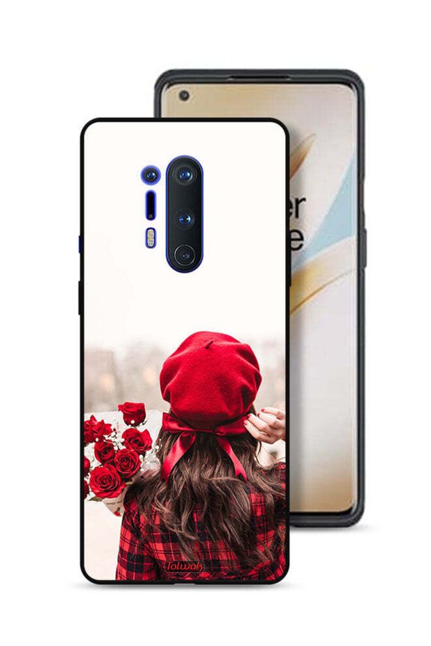 غطاء حماية لهاتف OnePlus 8 Pro يحمل زهورًا