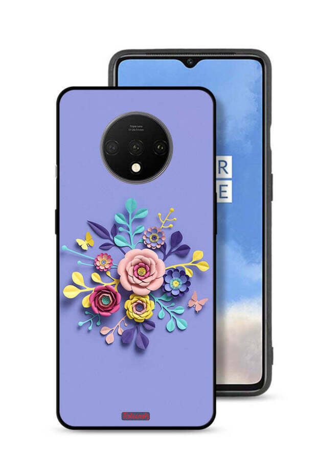 OnePlus 7T Protective Case Cover Flowers Art