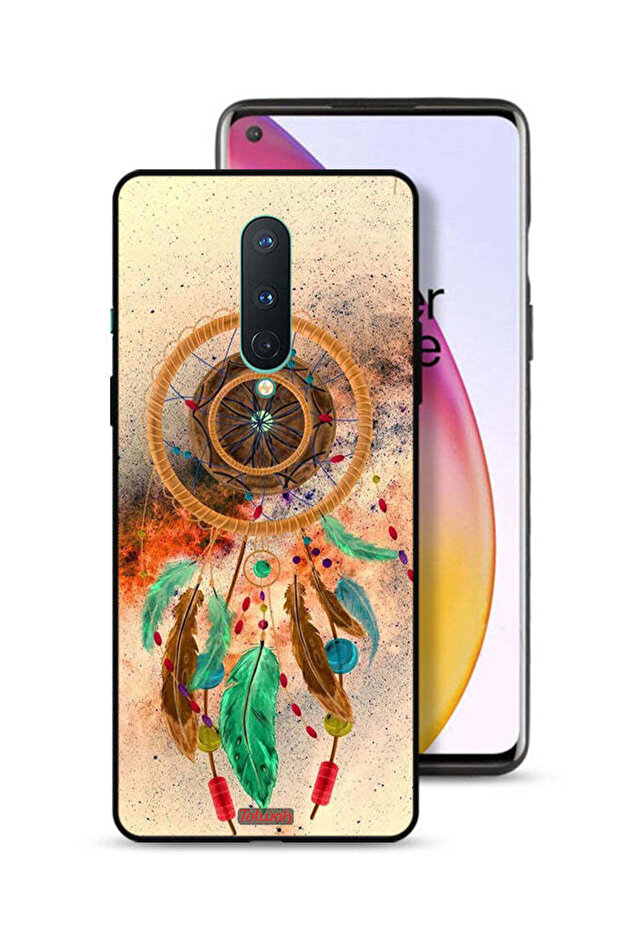 غطاء حماية لهاتف OnePlus 8 بتصميم ماندالا ريش معلق