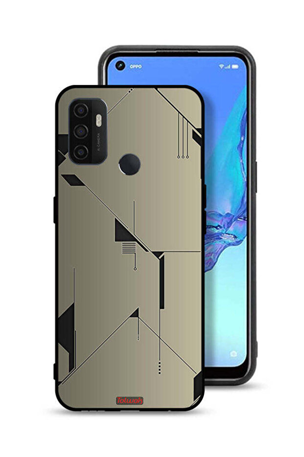 غطاء حماية لهاتف Oppo A11s بتصميم تجريدي بسيط
