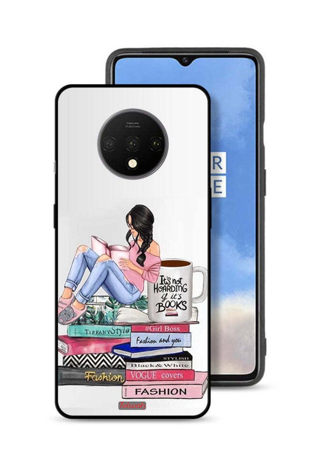 OnePlus 7T Protective Case Cover Girl And Fashion Books Art
