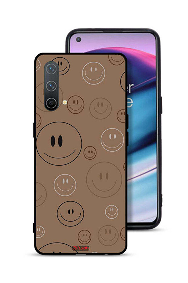 غطاء حماية لهاتف OnePlus Nord CE 5G بنقشة وجوه مبتسمة