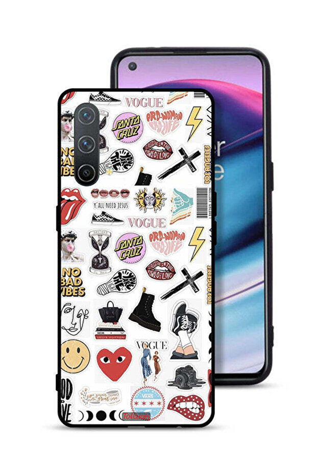 OnePlus Nord CE 5G Protective Case Cover No Bad Vibes Stickers