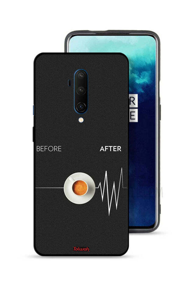 OnePlus 7T Pro Protective Case Cover Before After