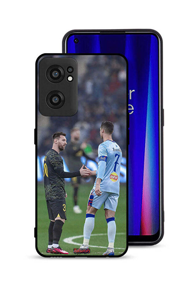 غطاء حماية لهاتف OnePlus Nord CE 2 5G ميسي ورونالدو