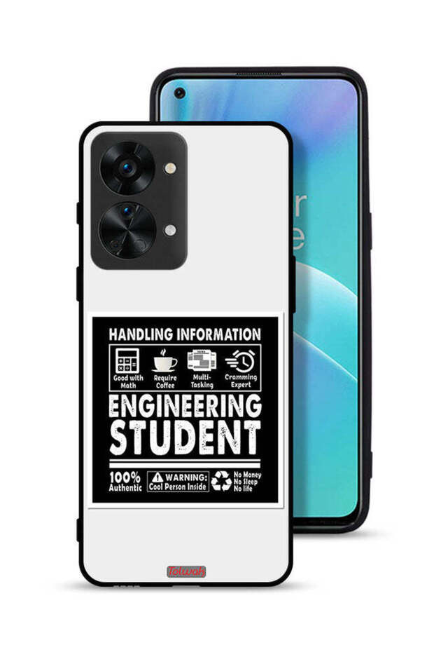 غطاء حماية لهاتف OnePlus Nord 2T 5G، ملصق طالب هندسة
