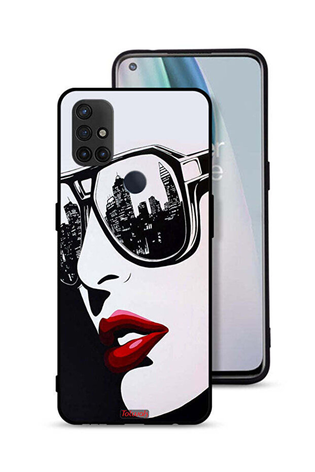 OnePlus Nord N10 5G Protective Case Cover Girl Face Abstract Art