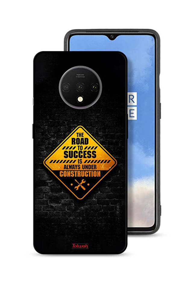 غطاء حماية لهاتف OnePlus 7T الطريق إلى النجاح دائمًا قيد الإنشاء