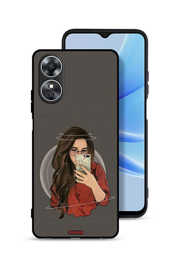 غطاء حماية لهاتف Oppo A17 لالتقاط صورة سيلفي