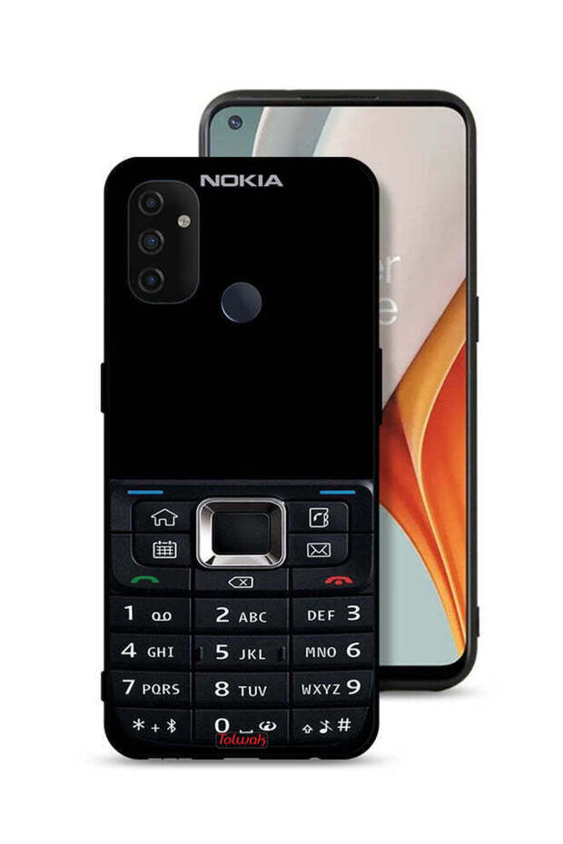 غطاء حماية لهاتف OnePlus Nord N100 بنمط هاتف قديم