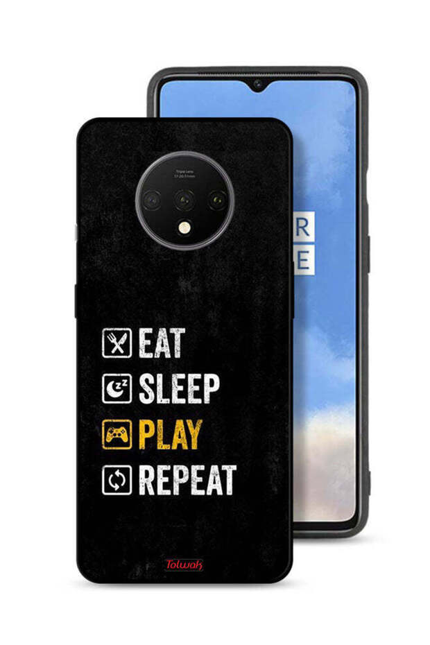 غطاء حماية OnePlus 7T، تناول الطعام، النوم، اللعب، التكرار