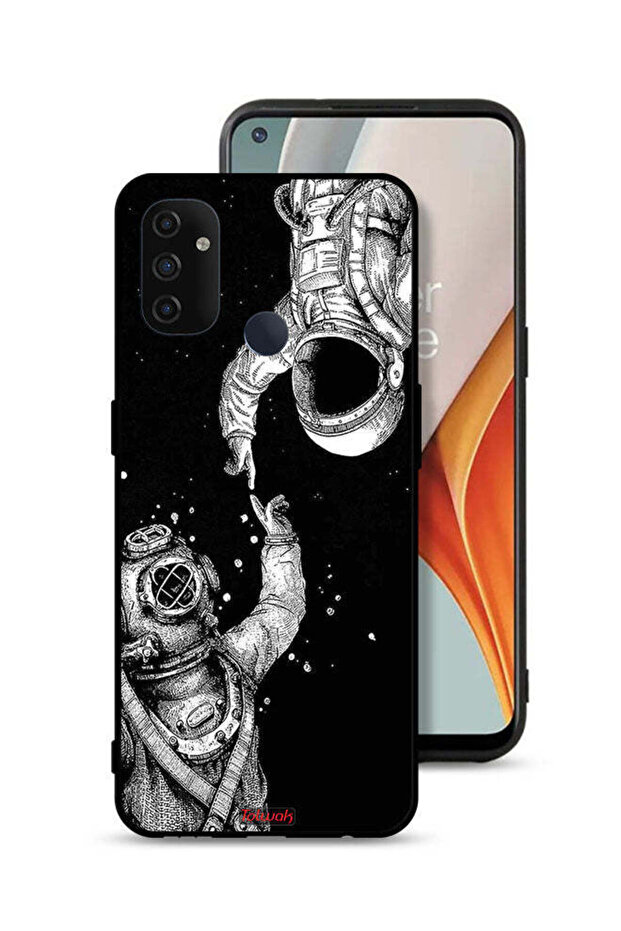 غطاء حماية لهاتف OnePlus Nord N100 بتصميم رواد الفضاء