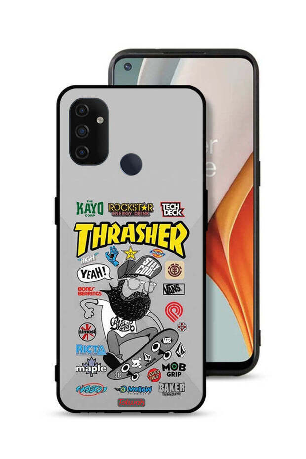 غطاء حماية لهاتف OnePlus Nord N100 مع ملصق Thrasher