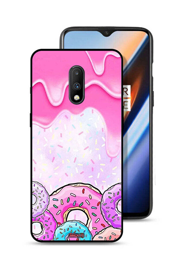 غطاء حماية لهاتف OnePlus 7 بألوان الدونات