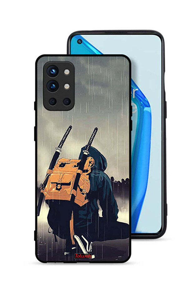 غطاء حماية لهاتف OnePlus 9R 5G بتصميم سيف ساموراي رقمي