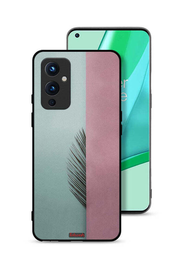 غطاء حماية لهاتف OnePlus 9 5G بأوراق نصفية