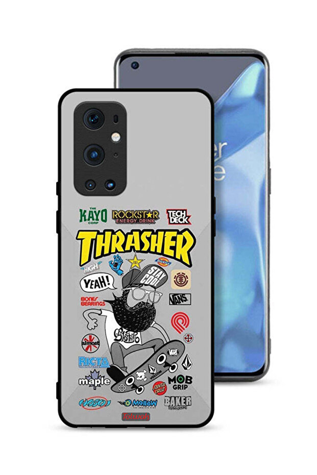 غطاء حماية لهاتف OnePlus 9 Pro 5G ملصق Thrasher