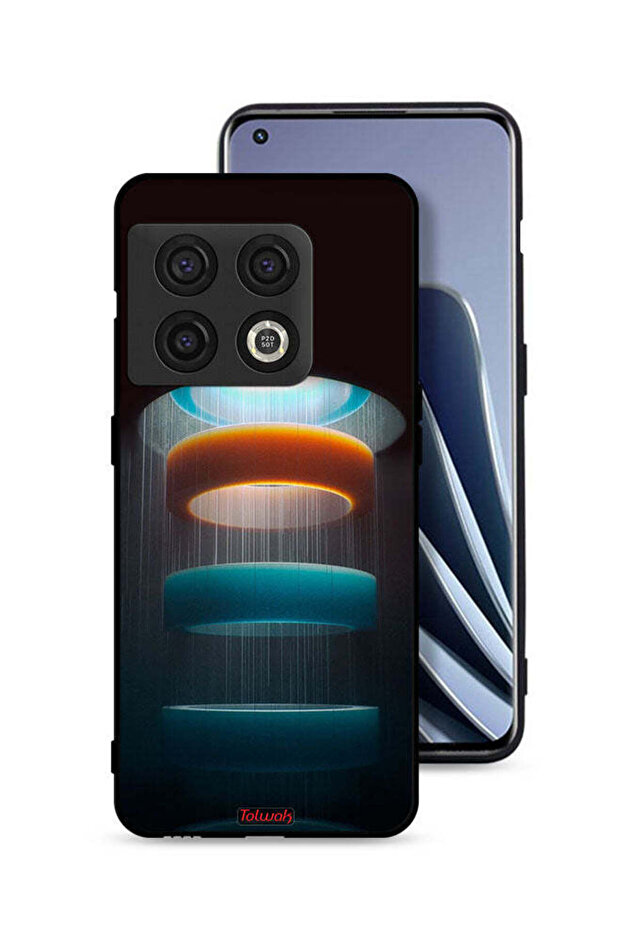 غطاء حماية لهاتف OnePlus 10 Pro 5G بنمط حلقات فنية