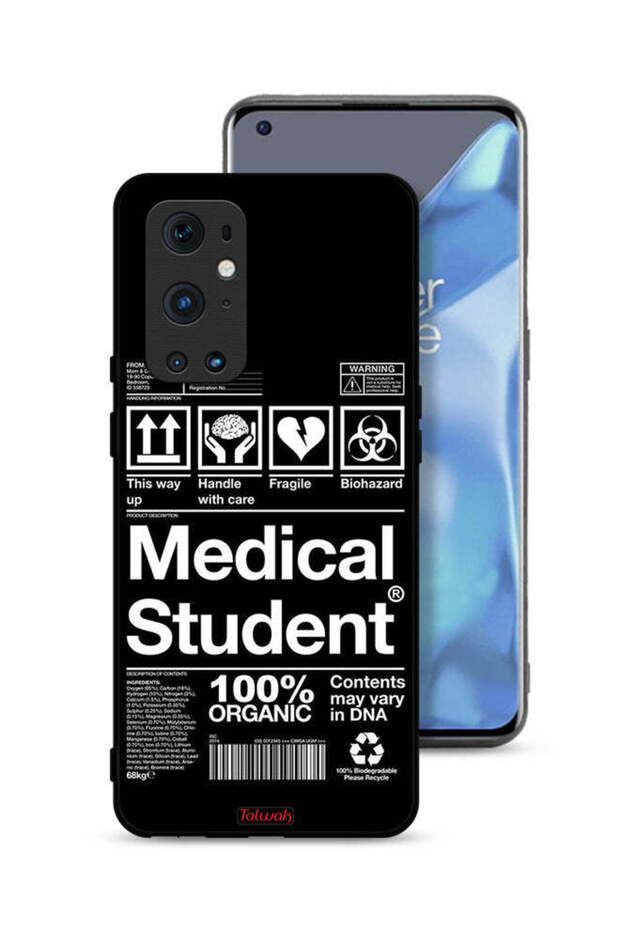 غطاء حماية لهاتف OnePlus 9 Pro 5G، ملصق طالب الطب