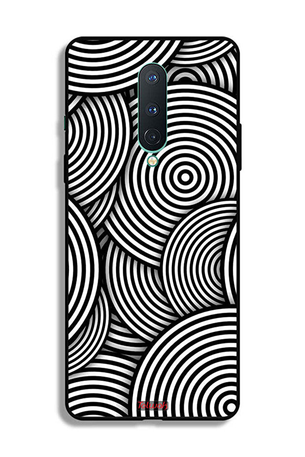 غطاء حماية لهاتف OnePlus 8 بنمط دوائر وهمية - 2